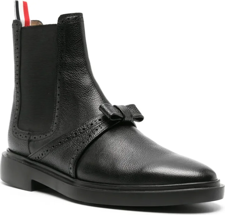 bow-detailing leather Chelsea boots - Image 2