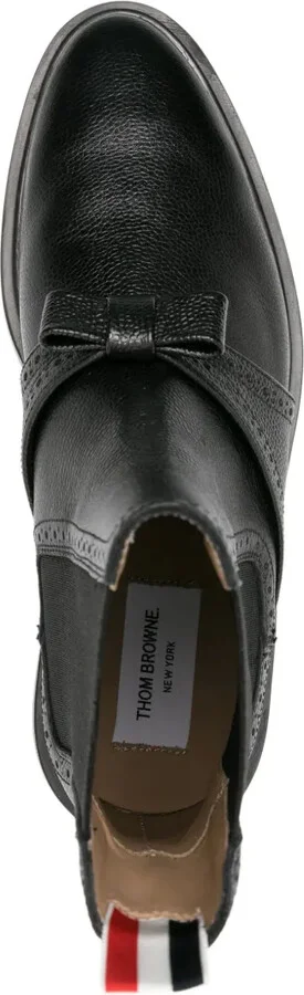 bow-detailing leather Chelsea boots - Image 4