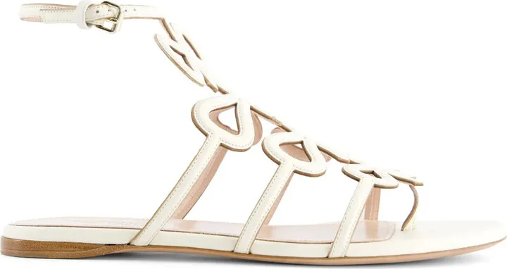 Bow-Detailing Leather Sandals