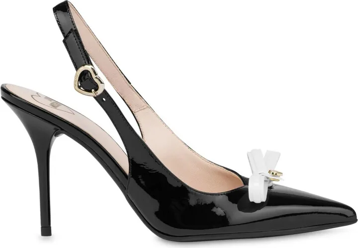 Bow-Detailing Patent-Leather Pumps