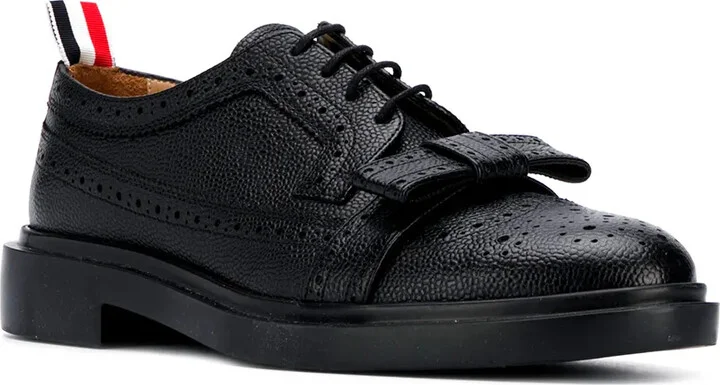 Bow-Detailing Pebbled Brogues - Image 2