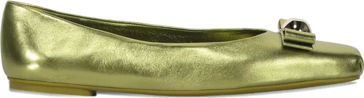 Bow-Embellished Ballerina Loafers