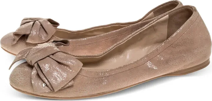 Bow-Embellished Ballet Flats - Image 2