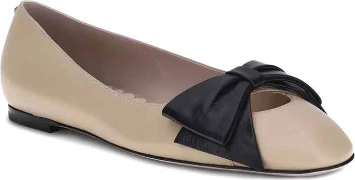 Bow-Embellished Ballet Flats - Image 2