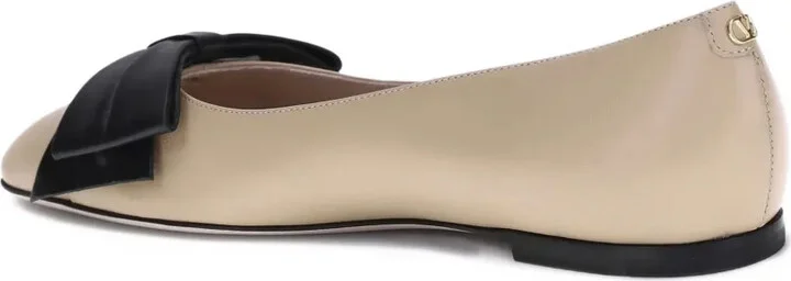 Bow-Embellished Ballet Flats - Image 3