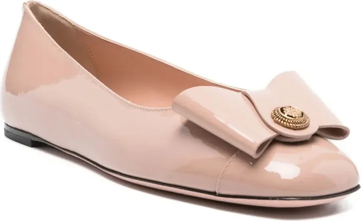Bow-Embellished Ballet Flats - Image 2