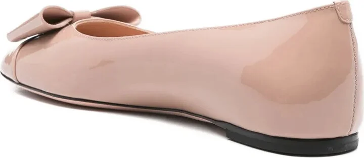 Bow-Embellished Ballet Flats - Image 3