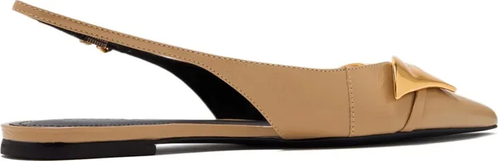 Bow-Embellished Slingback Flats - Image 3