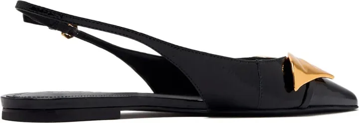 Bow-Embellished Slingback Flats - Image 2