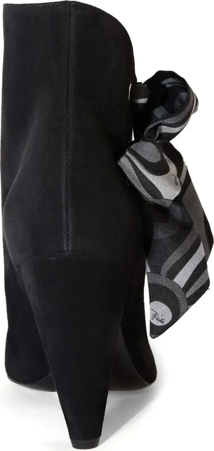 Bow-Embellished Suede Ankle Boots - Image 5