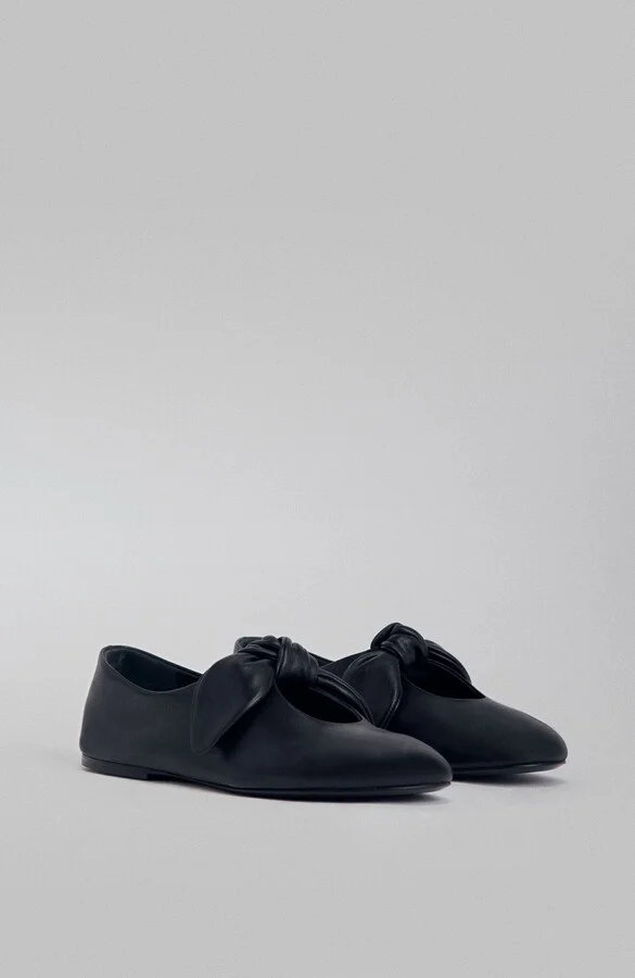 Bow Flat in Nappa Leather - Image 5
