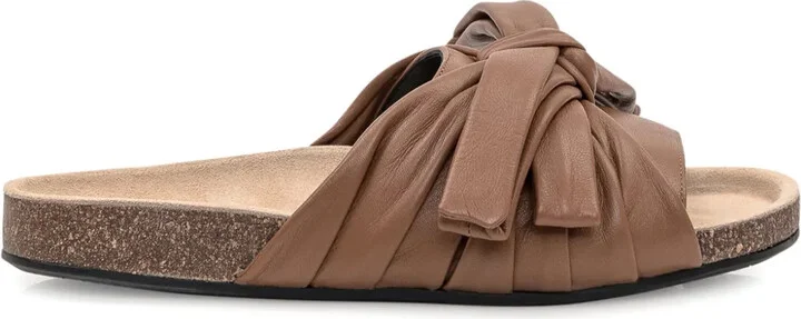 Bow flat sandals
