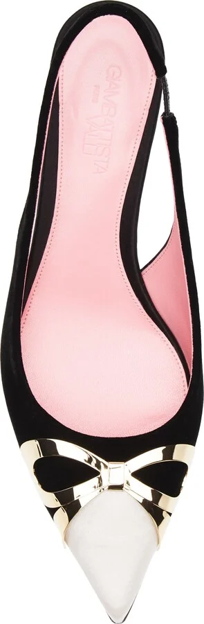 Bow Kitten Heel Slingback Pump - Image 5