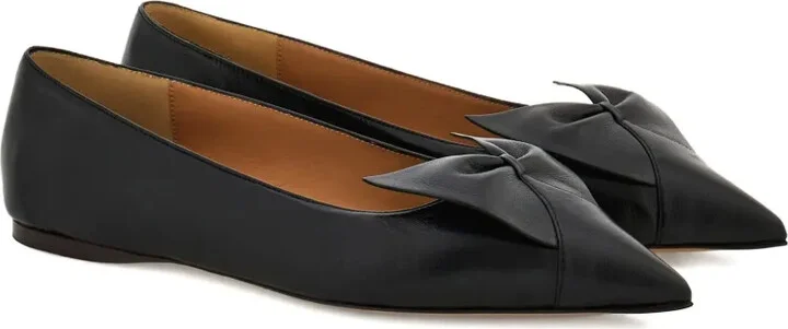 Bow leather ballerina shoes - Image 2