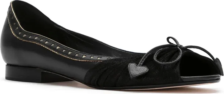 Bow Leather Ballerinas - Image 2