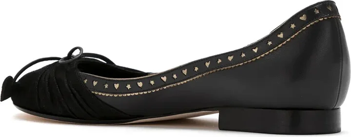Bow Leather Ballerinas - Image 3