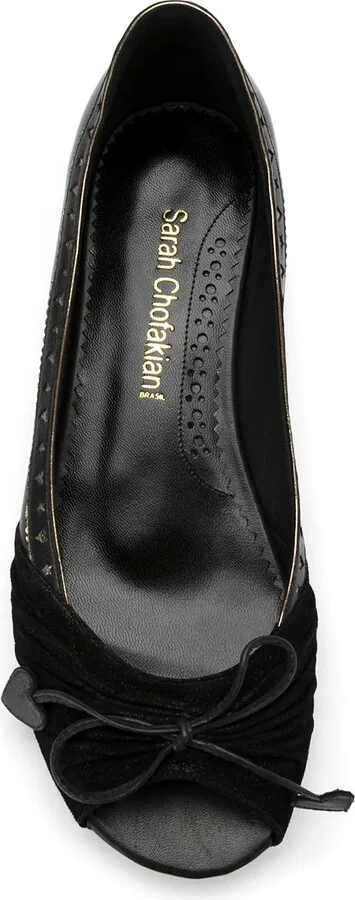 Bow Leather Ballerinas - Image 4