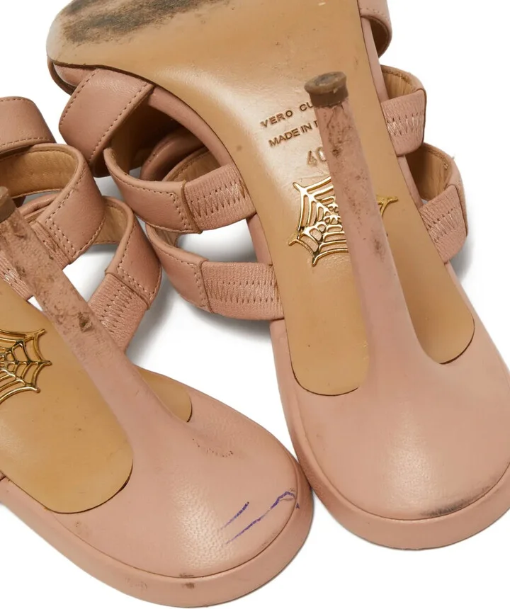 Bow Leather Sandals - Image 5