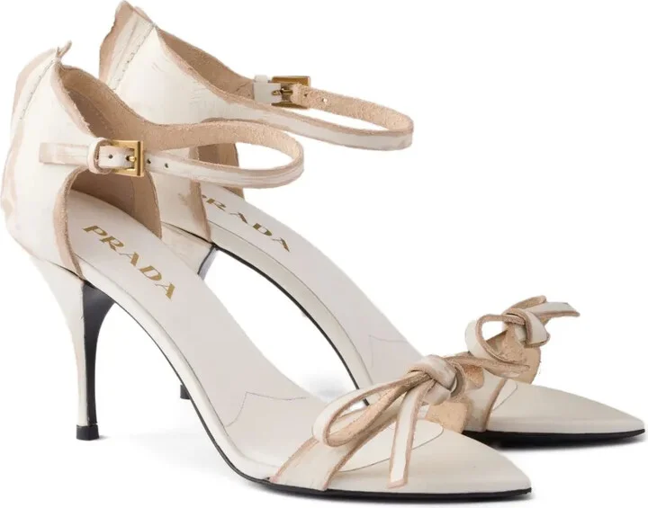 Bow Leather Sandals - Image 2