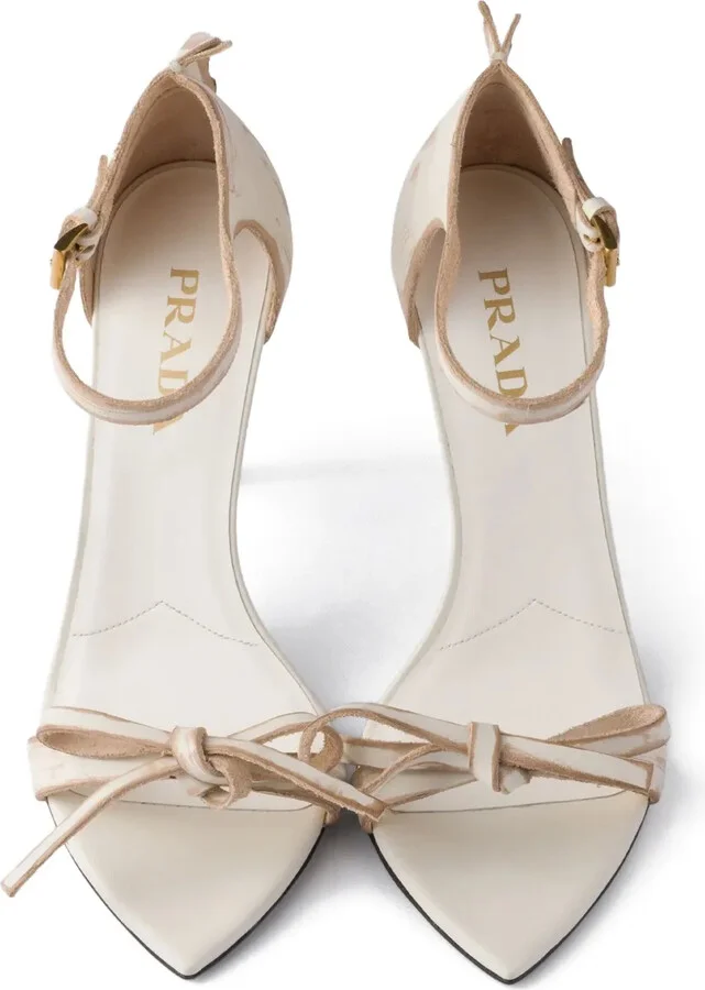 Bow Leather Sandals - Image 4