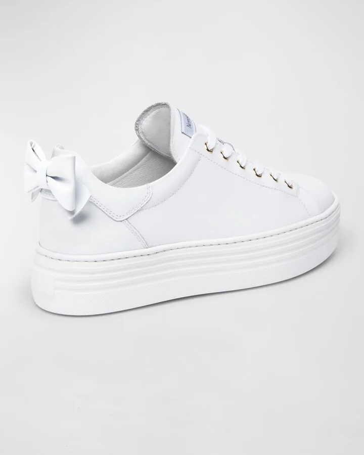Bow Leather Skater Sneaker - Image 3