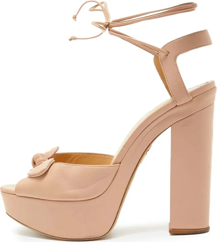 Bow Platform Sandals