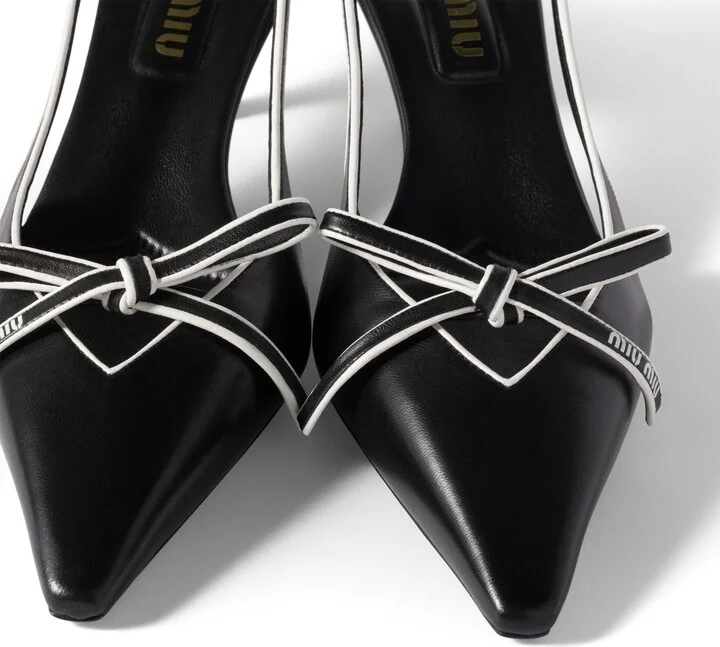 Bow Slingback Kitten Heel Pump - Image 3