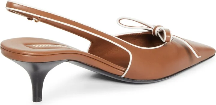 Bow Slingback Kitten Heel Pump - Image 5