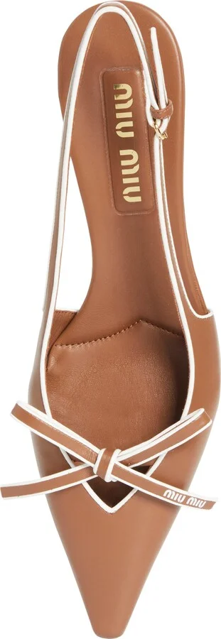 Bow Slingback Kitten Heel Pump - Image 8