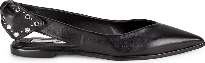Bow Slingback Leather Flats