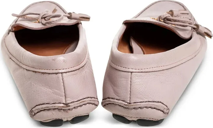 Bow-Tassel Leather Loafers - Image 2