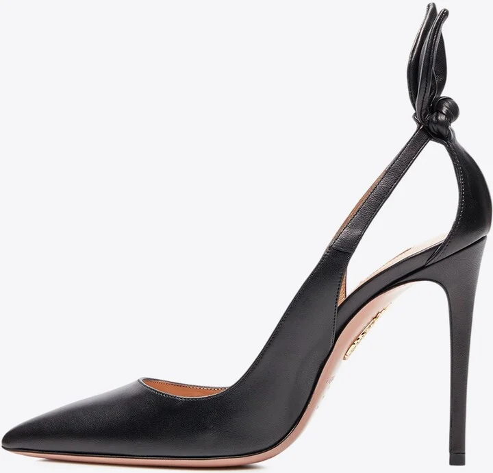 Bow Tie 105 Leather Pumps - Image 3