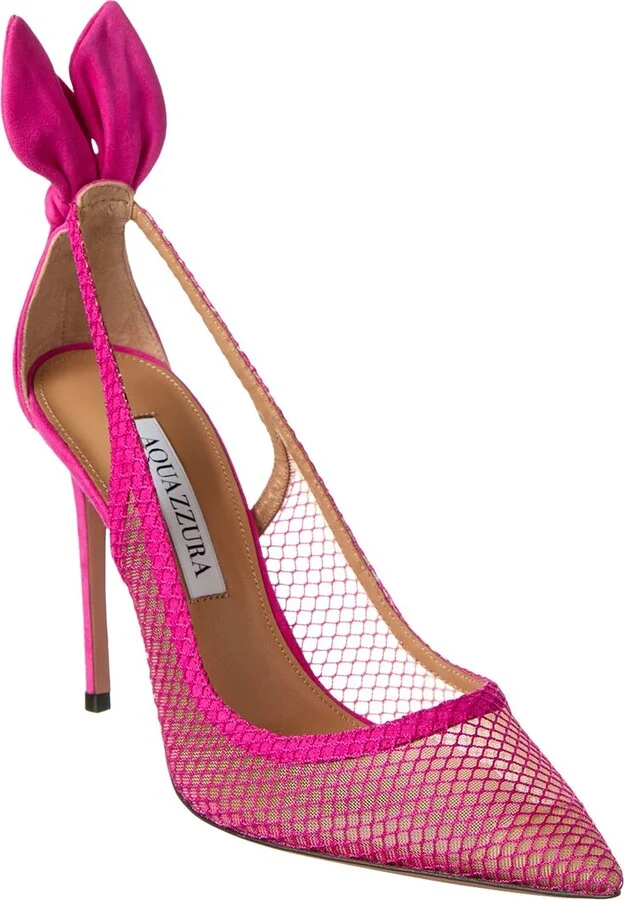 Bow Tie 105 Mesh & Suede Pump