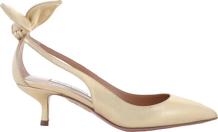 Bow Tie 50 Leather Pumps