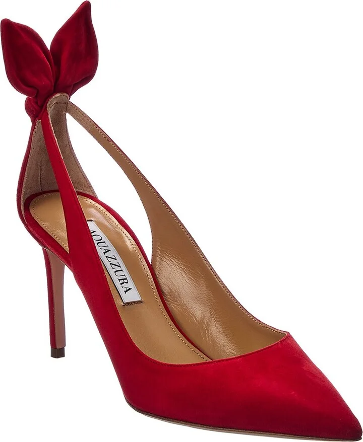 Bow Tie 85 Suede Pump