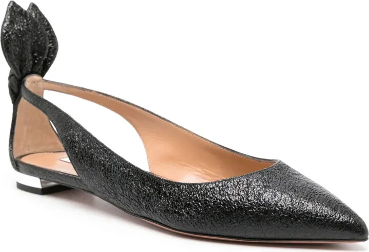 Bow Tie leather ballerina shoes - Image 2
