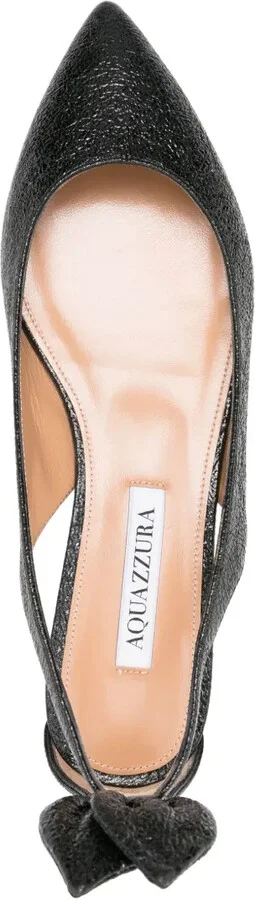Bow Tie leather ballerina shoes - Image 4