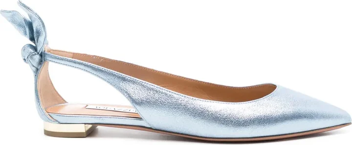 Bow Tie leather ballerinas