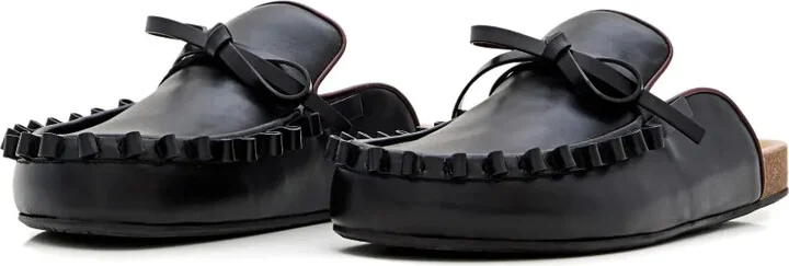 Bow Tie Leather Mules - Image 2