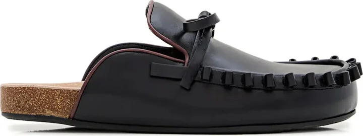 Bow Tie Leather Mules