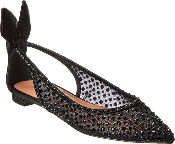 Bow Tie Mesh & Satin Flat