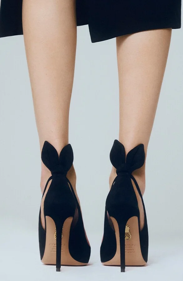Bow Tie Pointed Toe Pump - Image 2