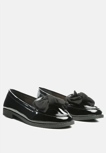 Bowberry Bow Tie Patent Loafers Women