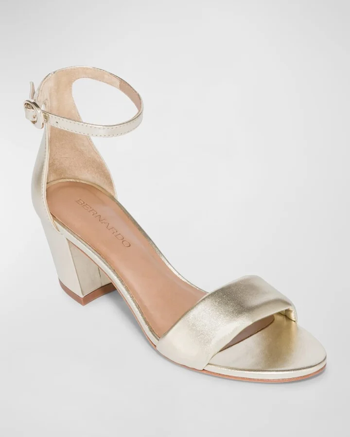 Bowie Metallic Ankle-Strap Sandals - Image 2