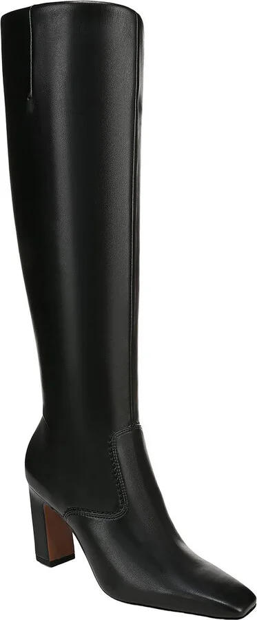 Bowman Womens Wide Calf Faux Leather Knee-High Boots