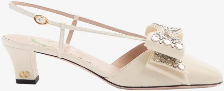 Bowow 45 Crystal Embellished Slingback Pumps