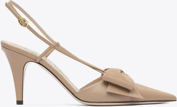 Bowow 85 Leather Slingback Pumps