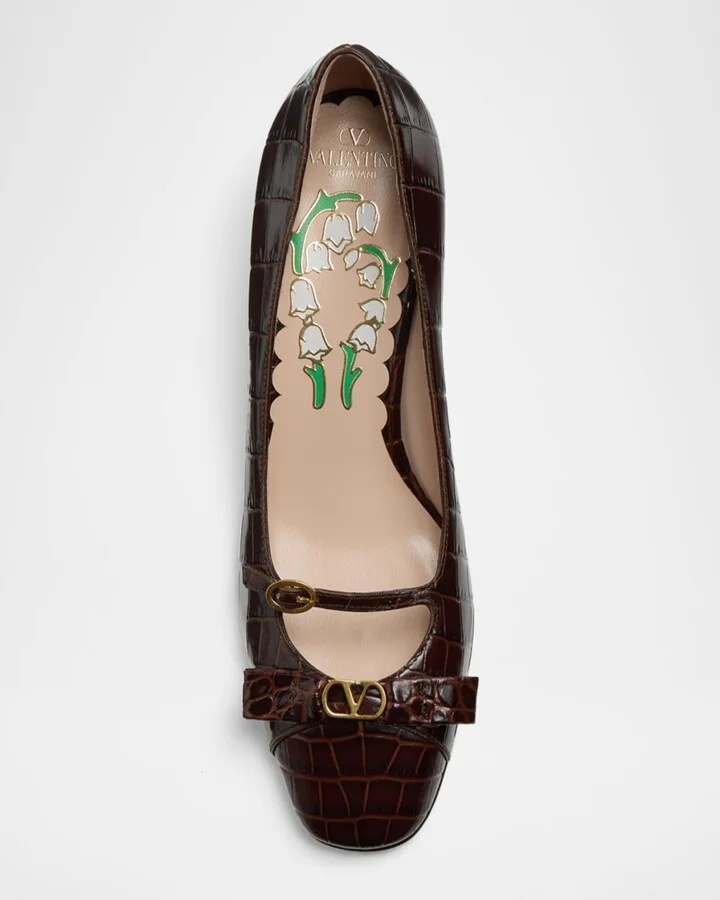 Bowow Croco Mary Jane Pumps - Image 2
