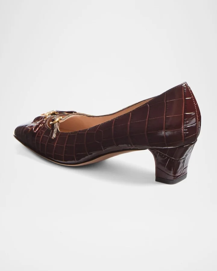 Bowow Croco Mary Jane Pumps - Image 4