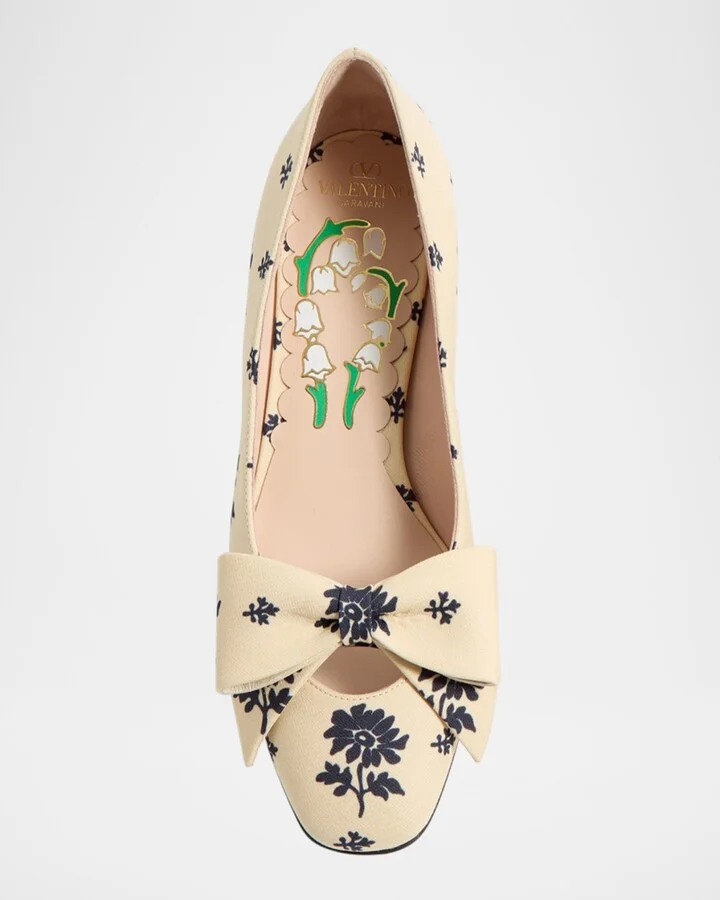 Bowow Floral Bow Pumps - Image 10